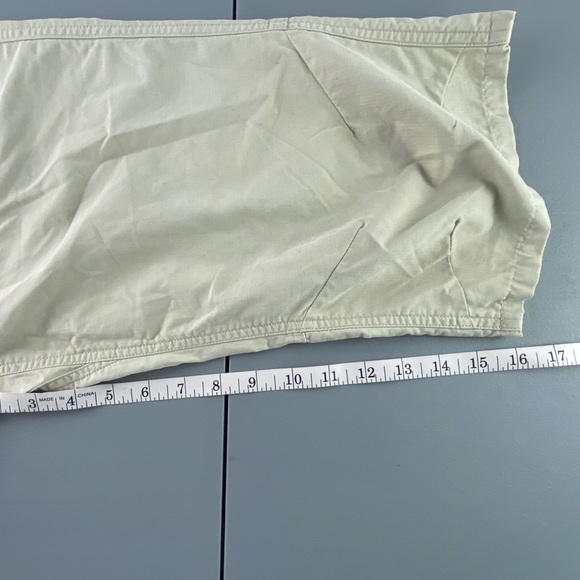 Horny Toad khaki embroidered surf print peddle pushers, 6 - Picture 13 of 15